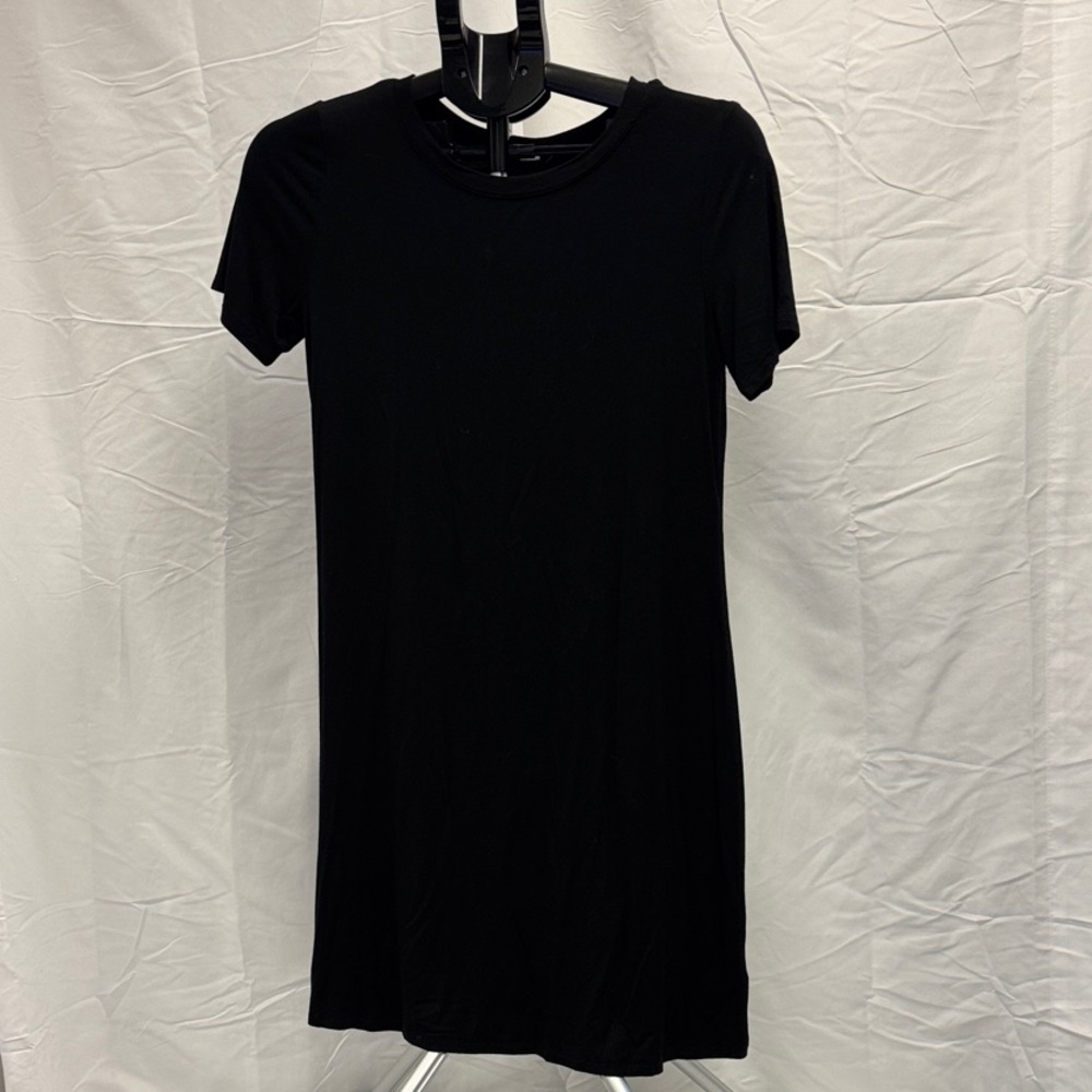 Garage Black Shirt Sleeve T-Shirt Dress